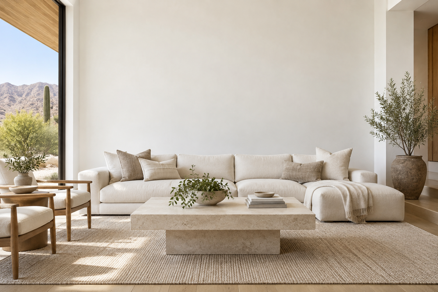 Bright modern living room